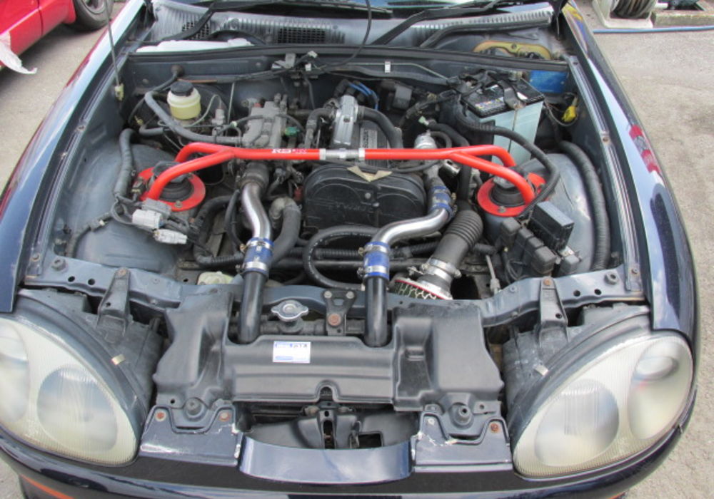 落ち着いた雰囲気の濃紺の中古車 スズキ カプチーノ H6(1994)年