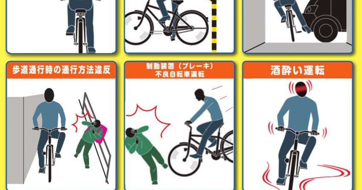 自転車を安全に運転するために守るべきこと